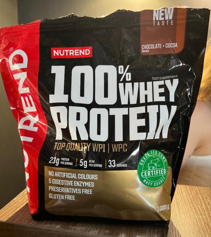 Фото - Протеїн 100% Whey Protein Chocolate + Cocoa Nutrend