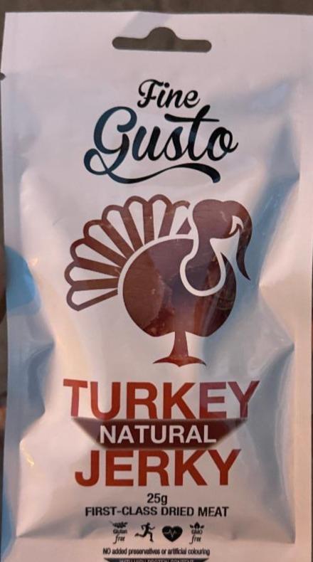 Фото - Turkey natural jerky Fine Gusto