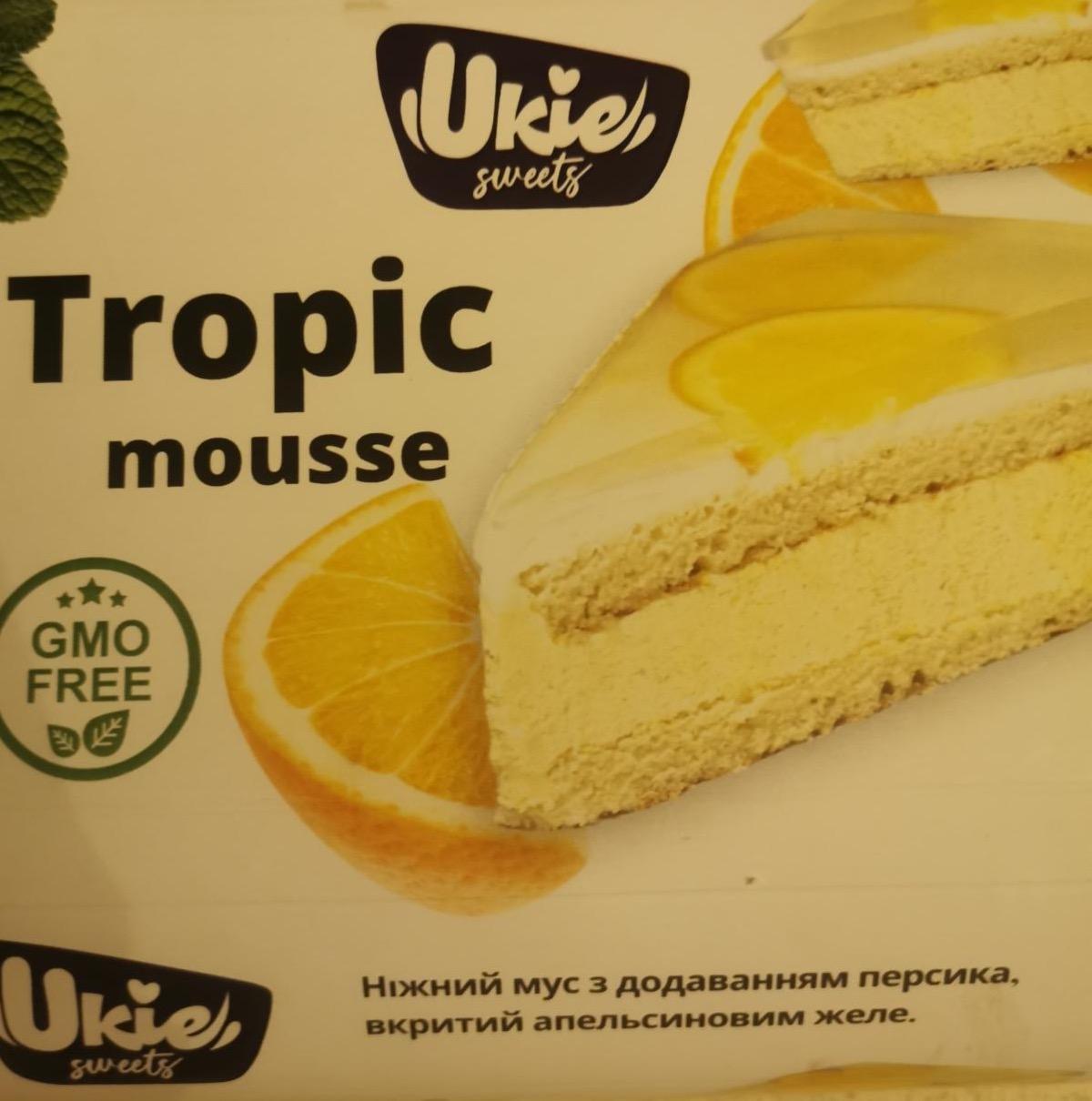 Фото - Tropic mousse ніжний мус з додаванням персика вкритий апельсиновим желе Ukie