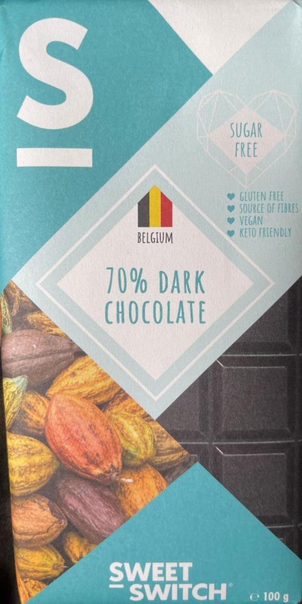 Фото - Belgium 70% Dark Chocolate Sweet Switch