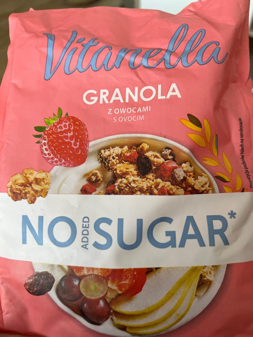 Фото - Granola z owocami no added sugar Vitanella