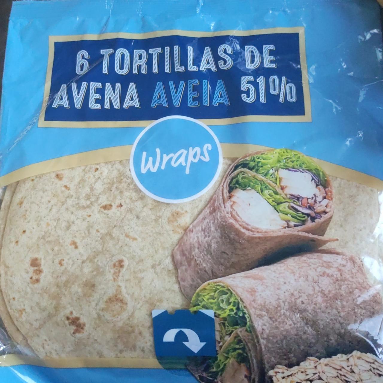 Фото - Тортилья 6 Tortillas De Avena Aveia Hacendado