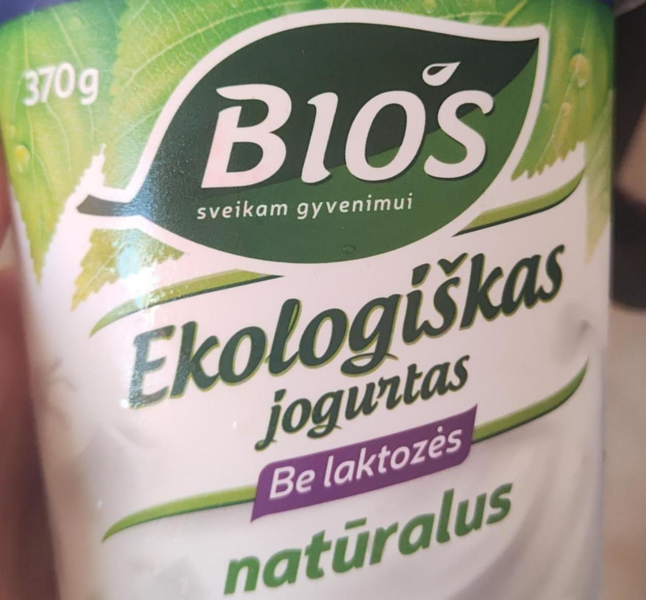 Фото - Ekologiškas jogurtas be laktozės BIOS natūralus Pieno žvaigždės