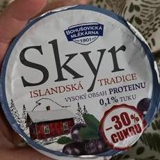 Фото - Skyr islandská tradice s borůvkami -30% cukru Bohušovická mlékárna