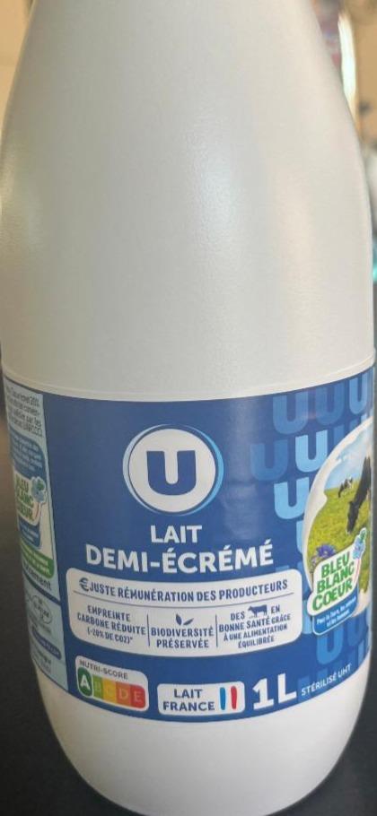 Фото - Lait Demi-Ecreme U