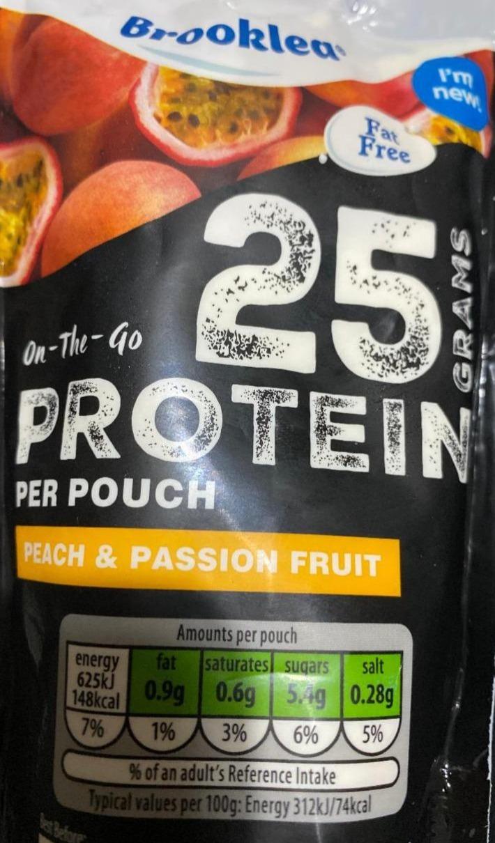 Фото - Protein Peach & Passionfruit Yogurt Pouch Brooklea