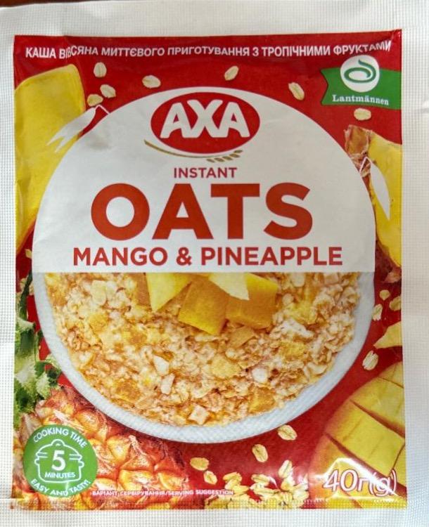 Фото - Instant oats mango pineapple Axa