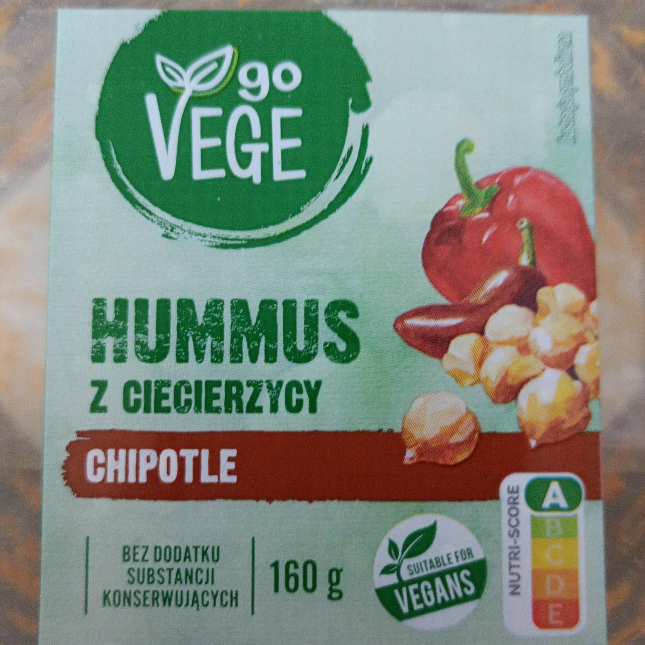 Фото - Hummus z ciecierzycy Chipotle Go Vege