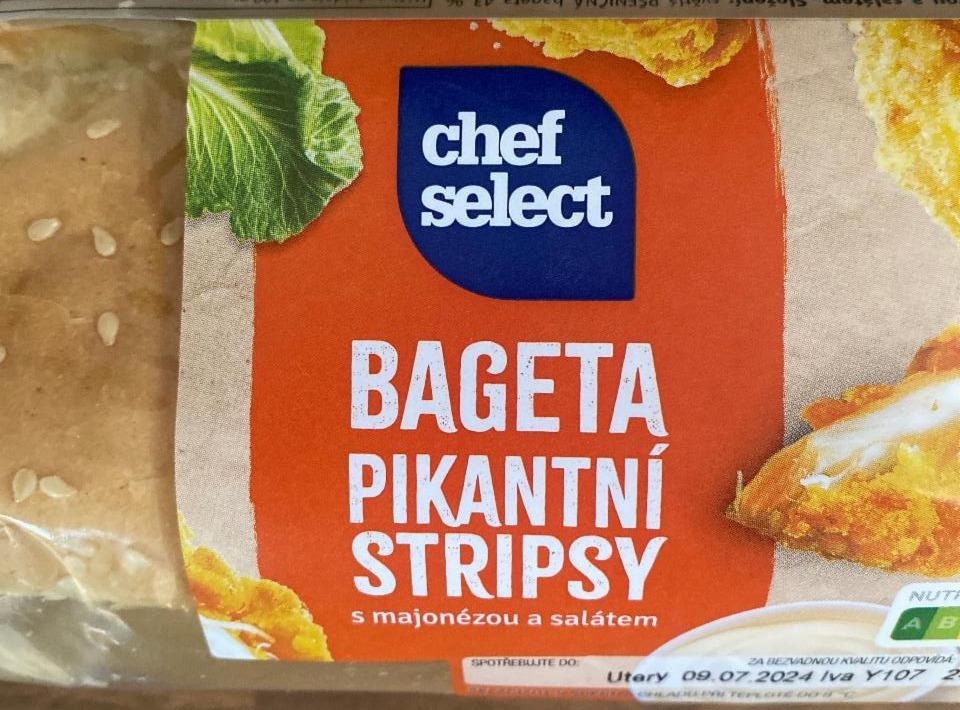 Фото - Bageta pikantni stripsy s majonezou a salatem Chef Select