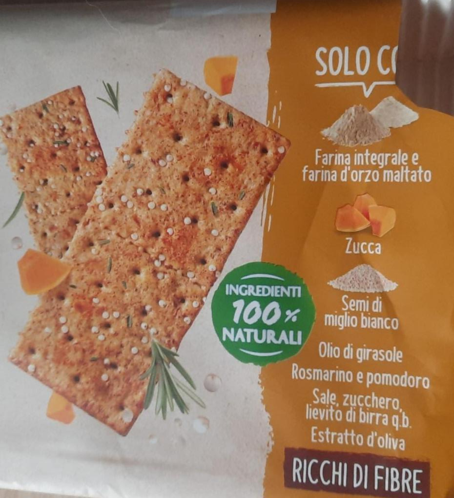 Фото - Crackers integrali con zucca rosmarino e semi di miglio bianco Doria