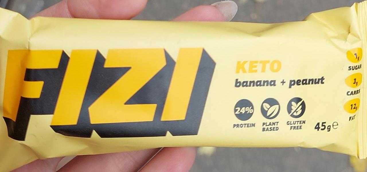 Фото - Батончик протеїновий Banana+Peanut Keto Fizi