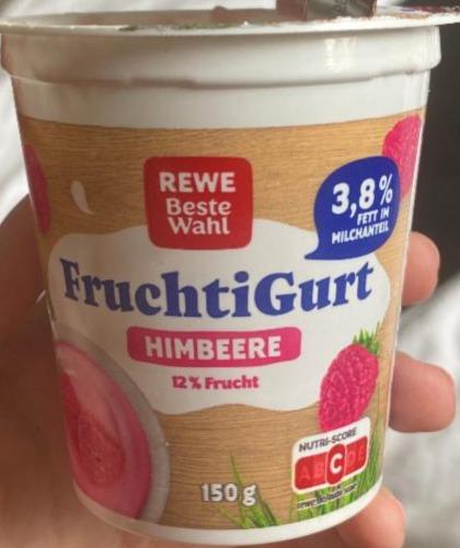 Фото - Fruchtigurt Himbeere 3.8% Rewe Beste Wahl