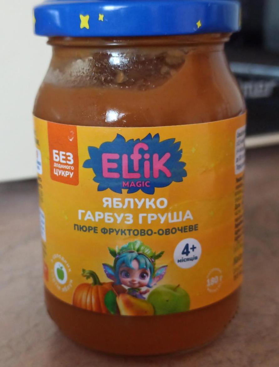 Фото - Пюре яблуко-гарбуз-груша Elfik