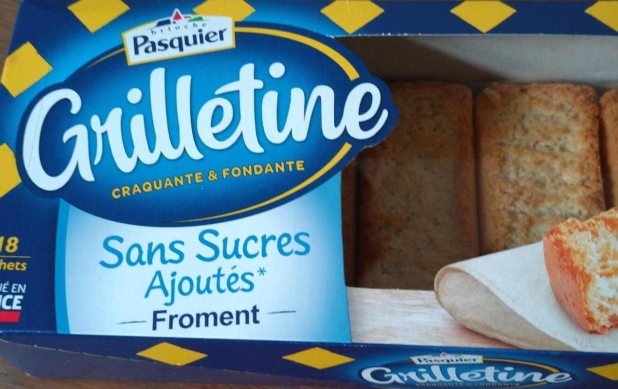 Фото - Grilletine au froment sans sucres ajoutés PasquierBrioche