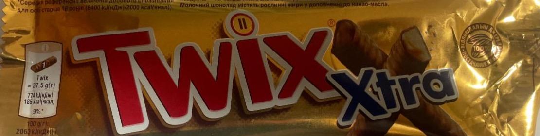 Фото - Батончик з карамеллю в молочному шоколаді Xtra Twix