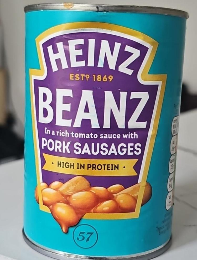 Фото - Beanz in a rich tomato sauce with pork sausages Heinz