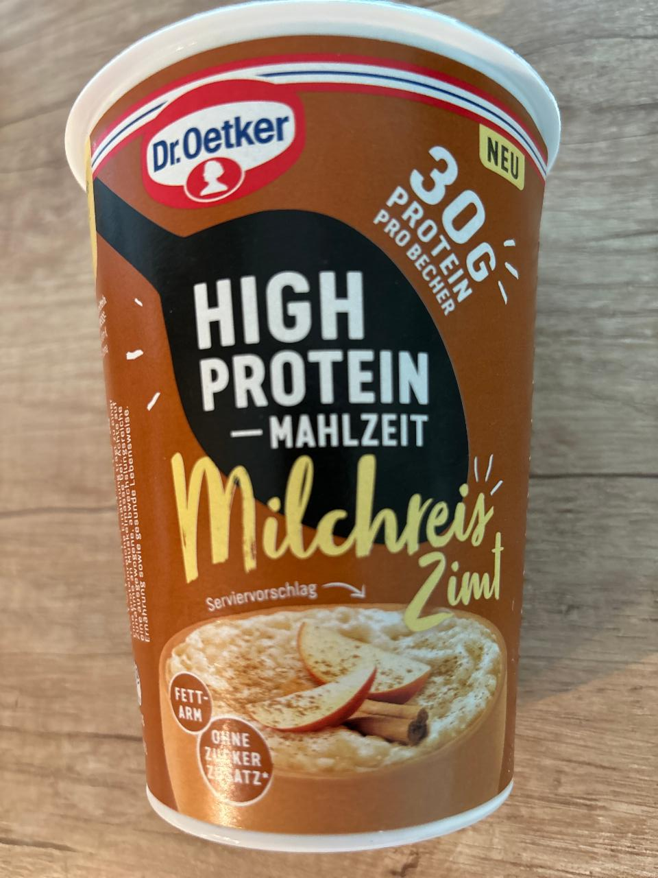 Фото - High Protein Mahlzeit Milchreis Zimt Dr.Oetker