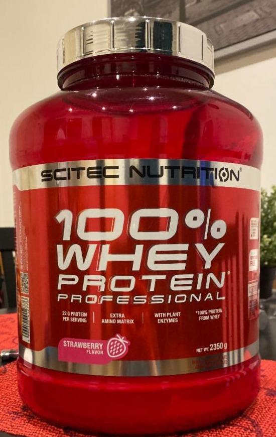 Фото - Протеїн 100% Whey Protein Professional Strawberry Flavour Scitec Nutrition