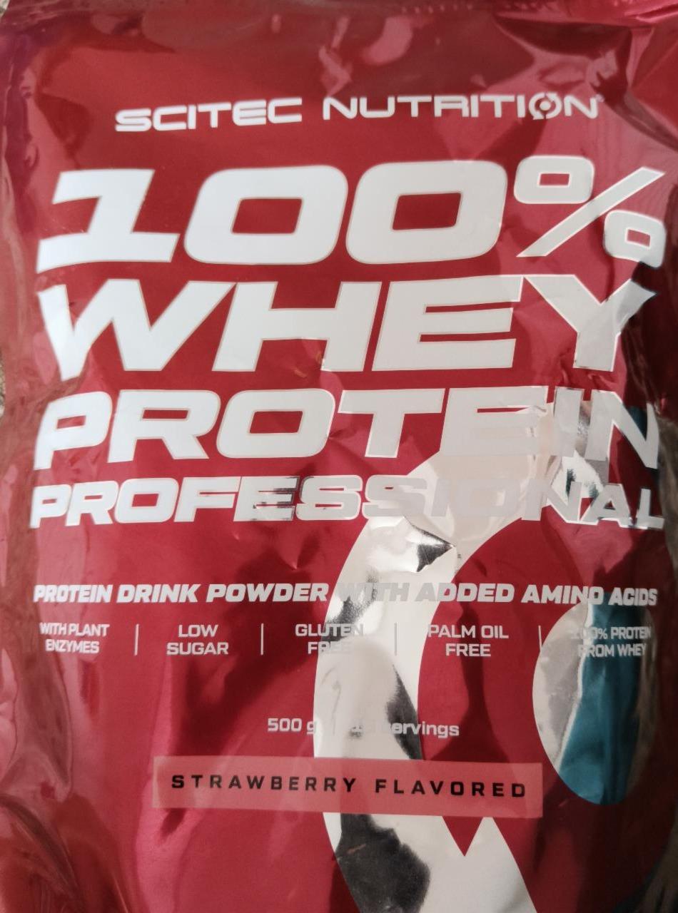 Фото - Протеїн 100% Whey Protein Professional Strawberry Flavour Scitec Nutrition