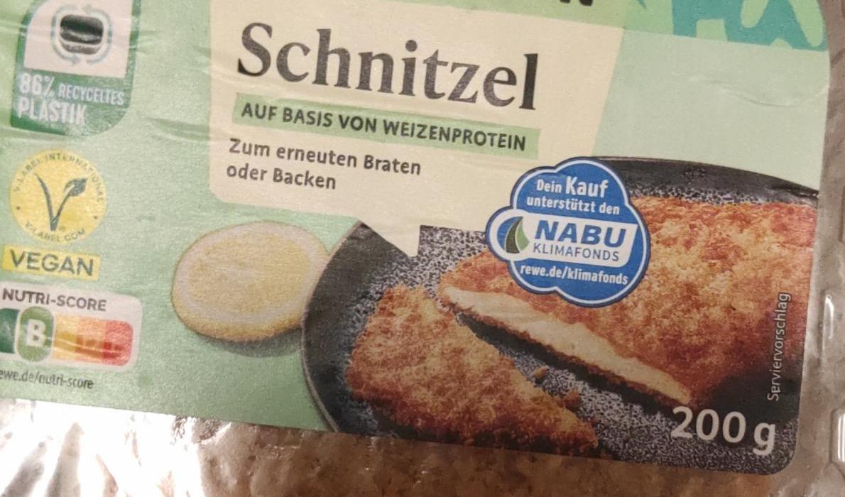 Фото - Schnitzel auf basis von weizenprotein Rewe