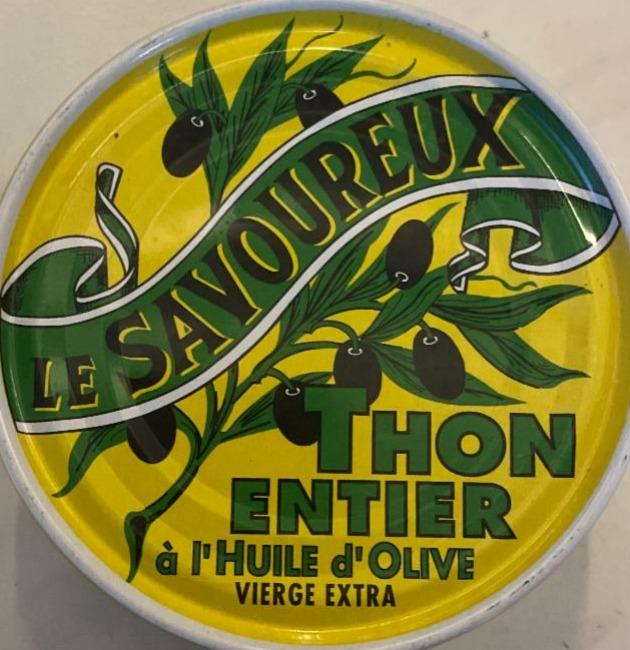 Фото - Le Savoureux Thon Entier à l'Huile d'Olive Vierge Extra Lidl