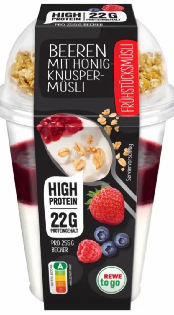 Фото - Beeren mit Honig Knuspermüsli REWE to go