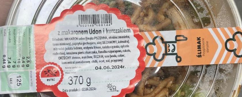 Фото - Z makaronem udon z kurczakiem Ślimak