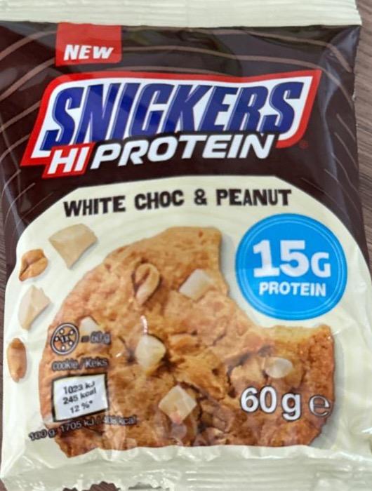 Фото - Snickers hi protein cookie white choc peanut bílá čokoláda-arašídy Mars