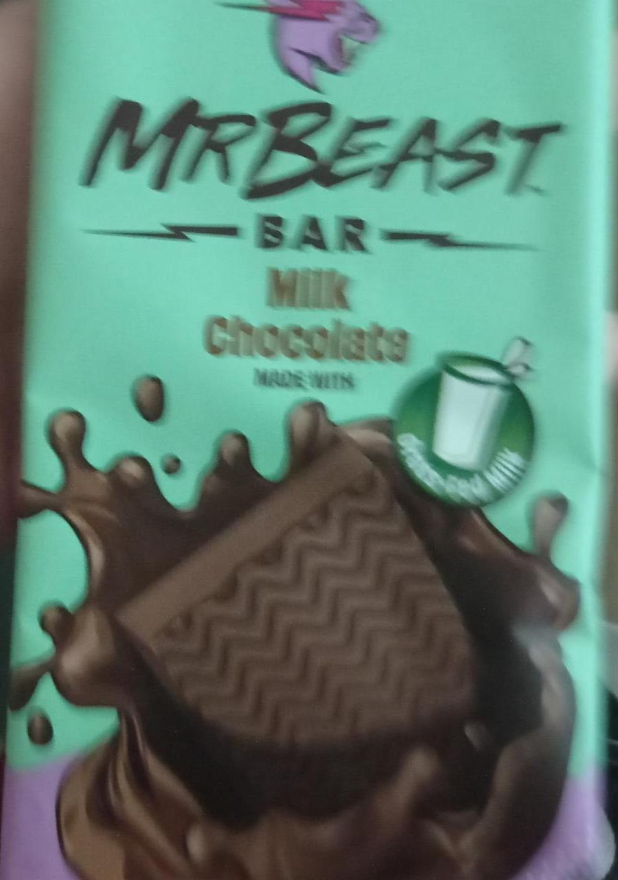 Фото - Mr Beast bar milk chocolate Feastables