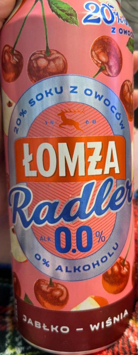 Фото - Пиво безалкогольне Вишня та яблуко Radler Lomza