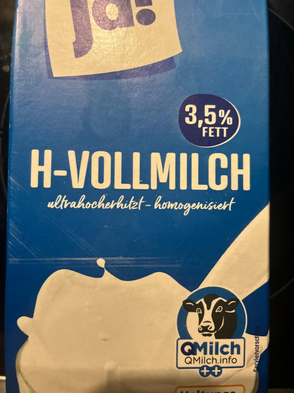 Фото - Молоко 3.5% H-Vollmilch Ja!