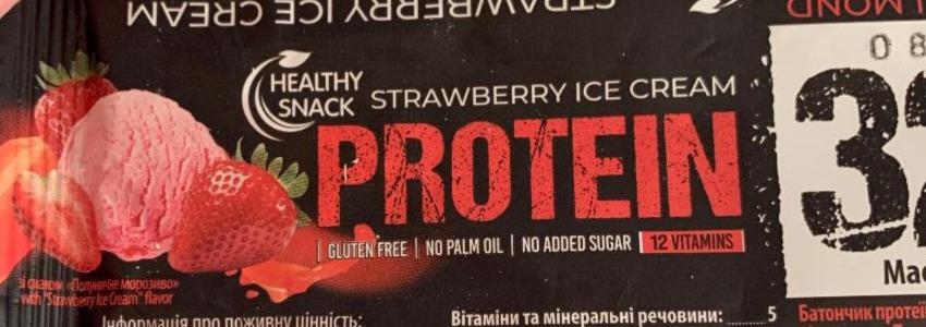 Фото - Батончик протеїновий Strawberry Ice Cream Protein Healthy Snack