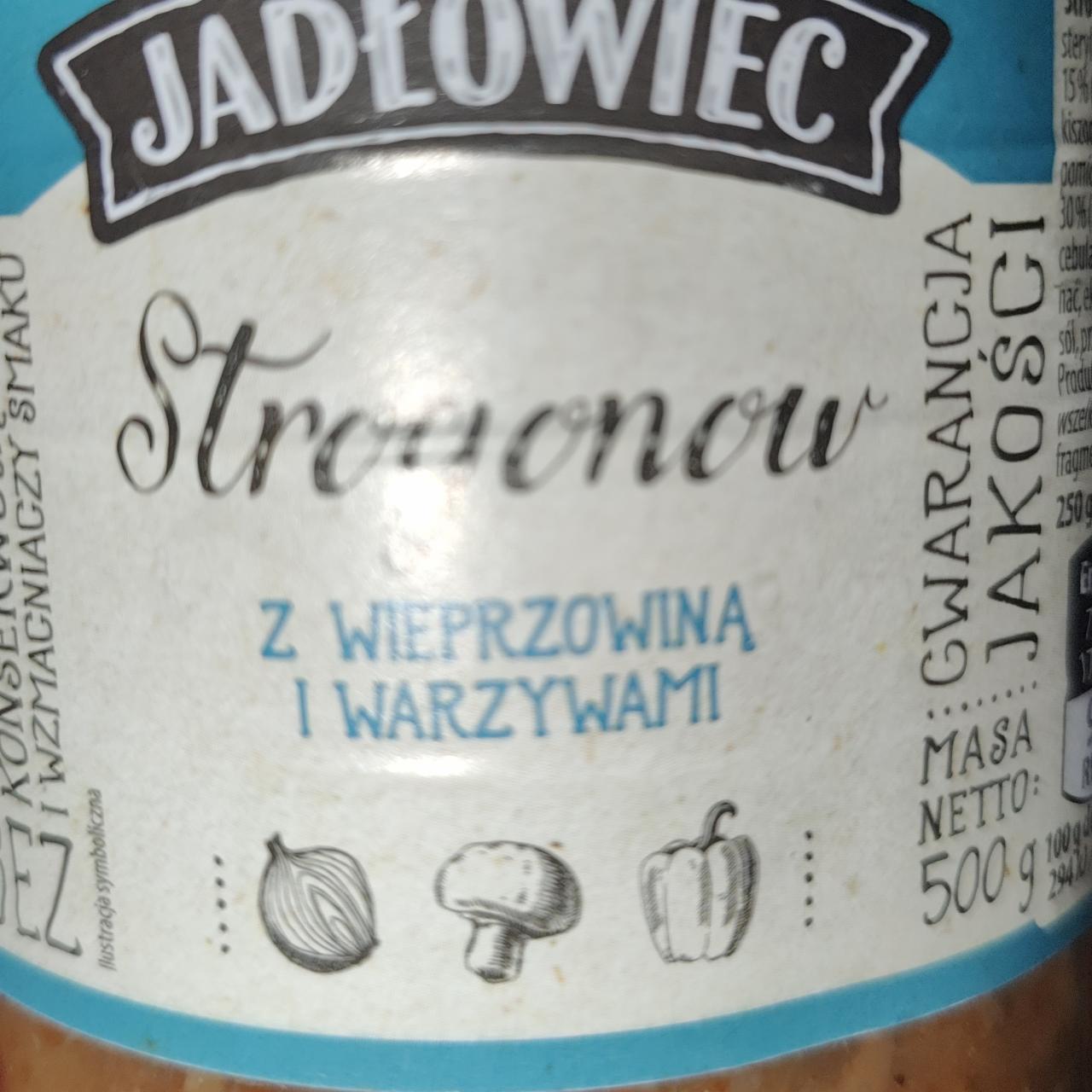 Фото - Strogonow z warzywami, mięsem wieprzowym i pieczarkami Jadłowiec