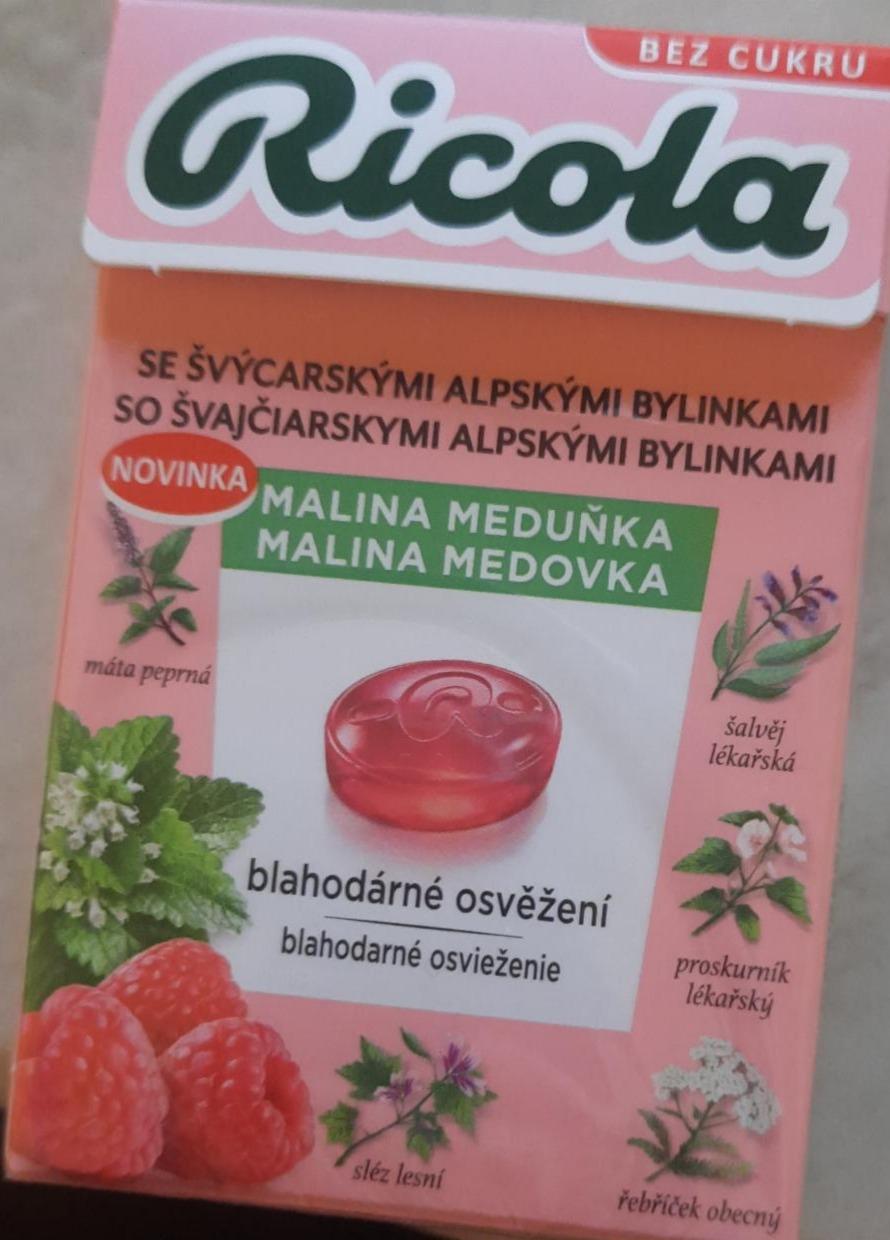 Фото - Malina meduňka bez cukru Ricola