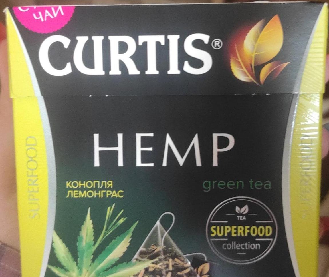 Фото - Чай зелений Hemp конопля лемонграс Curtis