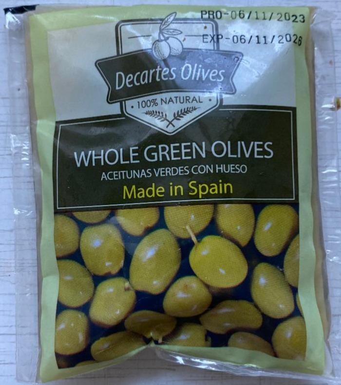 Фото - Whole green olives Decartes Olives