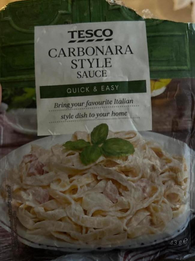 Фото - Carbonara Style Sauce Tesco