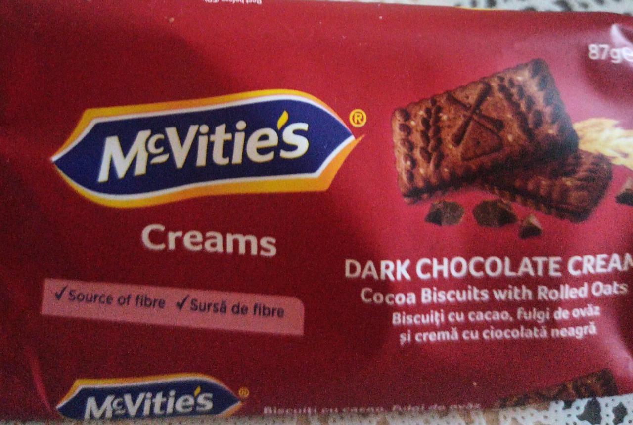 Фото - Dark chocolate cream cocoa biscuits with rolled oats McVities