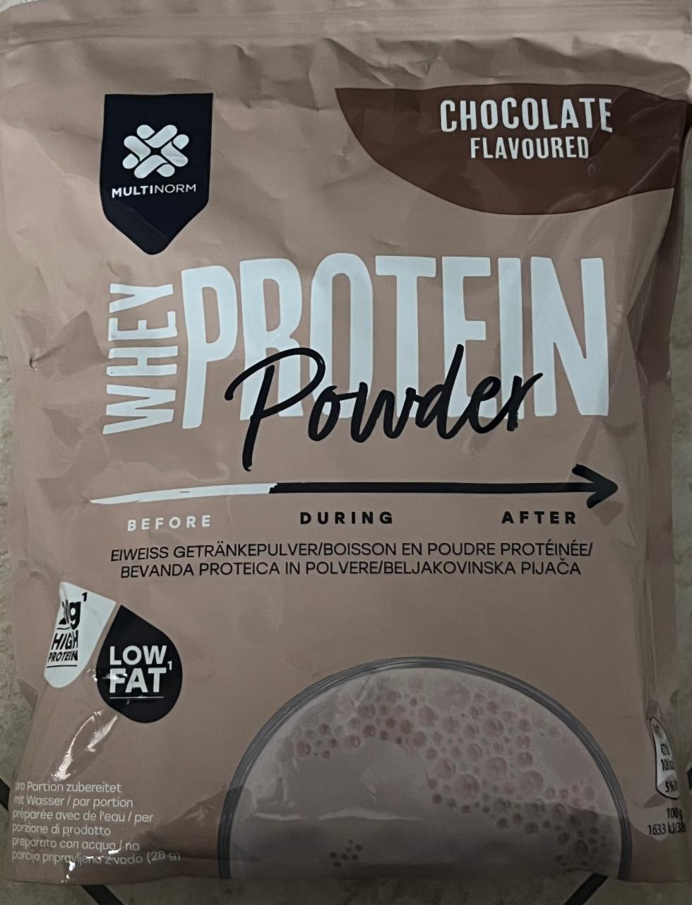 Фото - Whey protein powder chocolate flavoured Multinorm