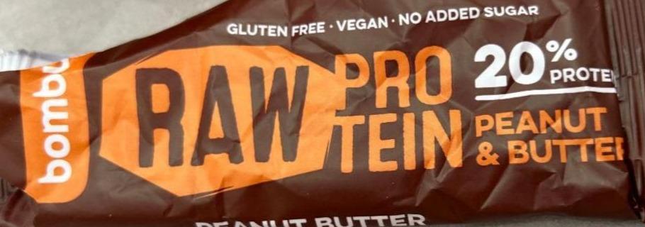 Фото - Протеїновий батончик Raw Protein арахісова паста Bombus