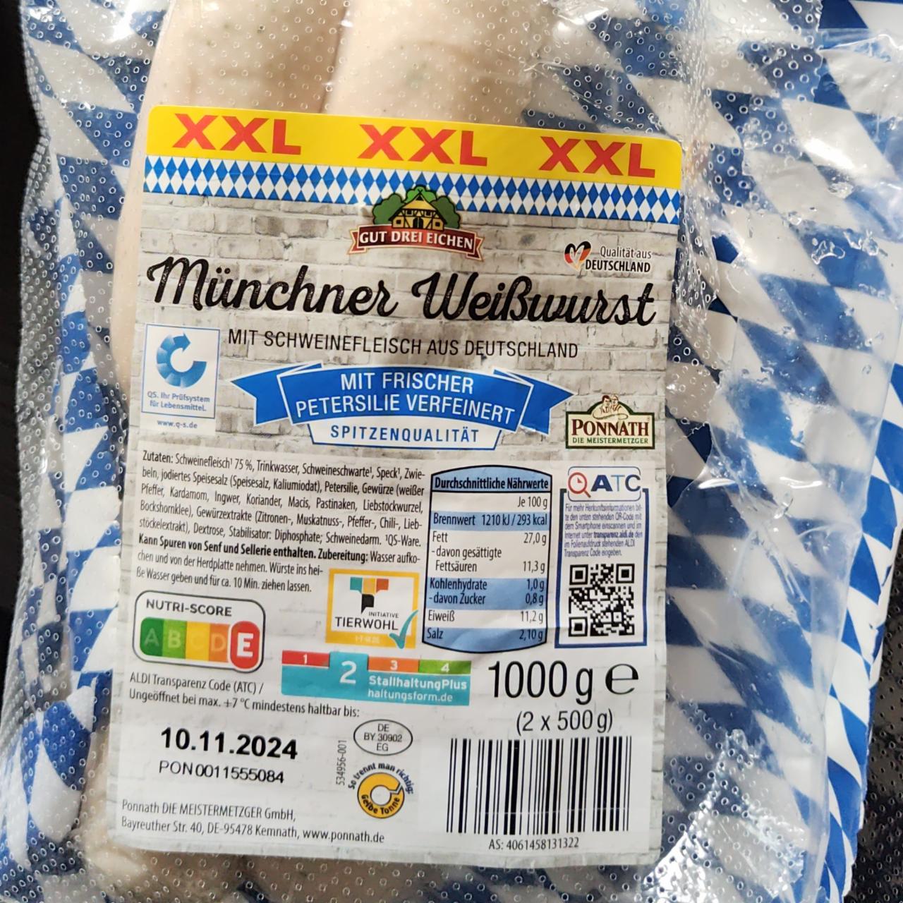 Фото - Ковбаса Münchner Weißwurst Gut Drei Eichen