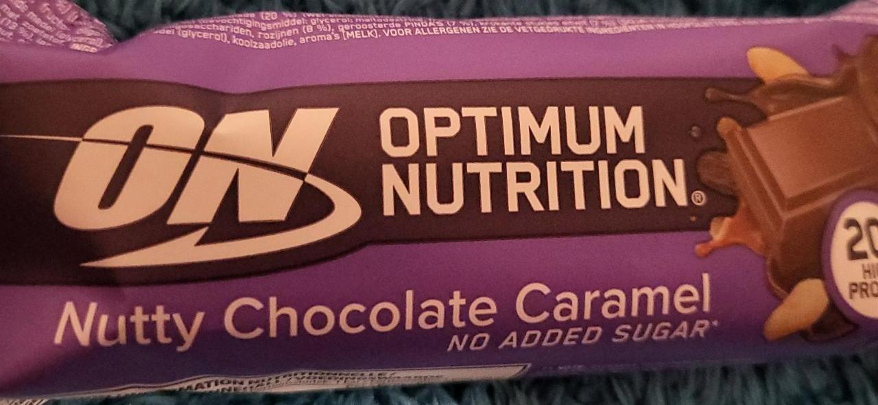 Фото - Батончик протеїновий Nutty Chocolate Caramel Optimum Nutrition