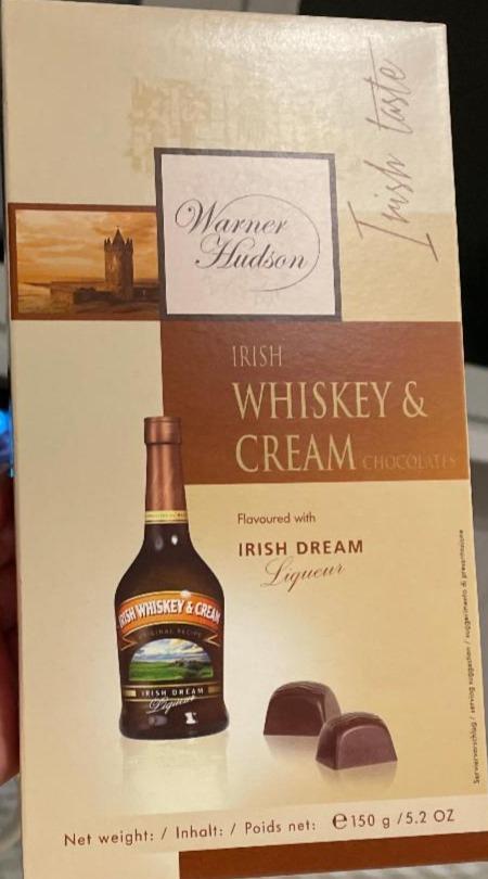 Фото - Цукерки шоколадні Irish Whiskey & Cream Warner Hudson