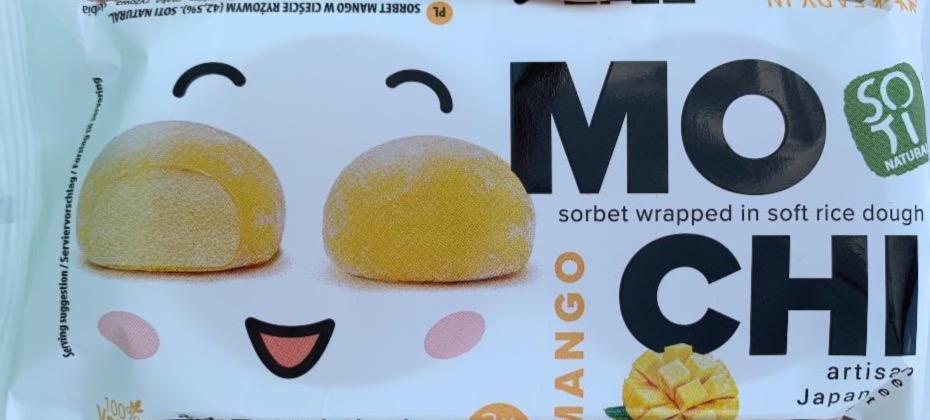 Фото - Mochi mango sorbet wrappped in soft rice dough Soti Natural