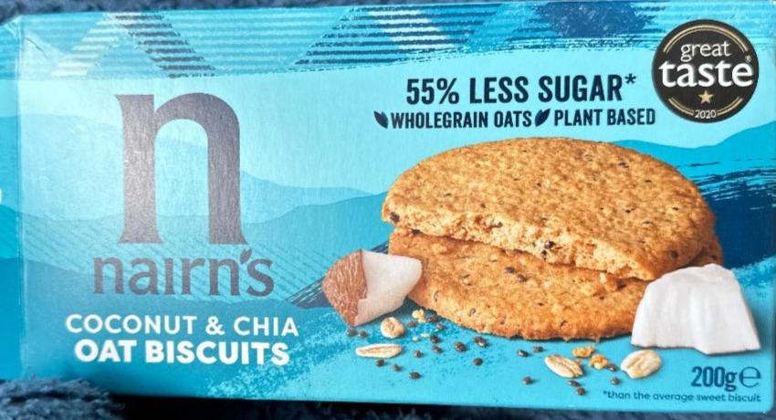 Фото - Coconut & Chia Oat Biscuits Nairn's