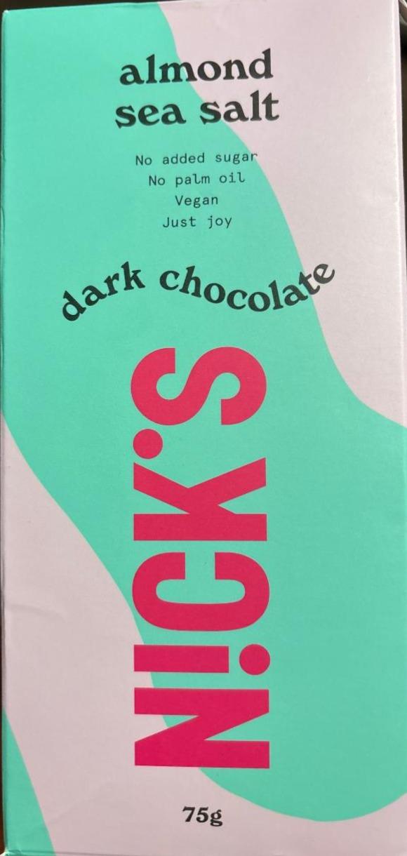 Фото - Dark chocolate almond sea salt N!ck's