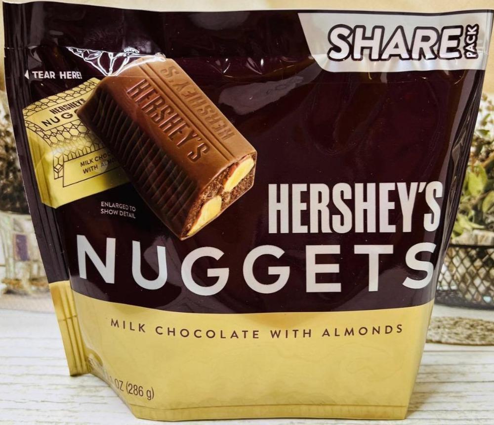 Фото - Nuggets Milk Chocolate with Almonds Hershey's