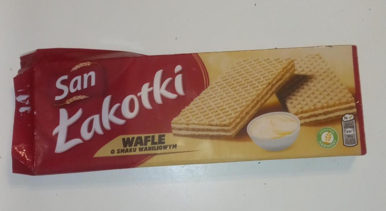 Фото - Wafle o smaku waniliowym Łakotki San