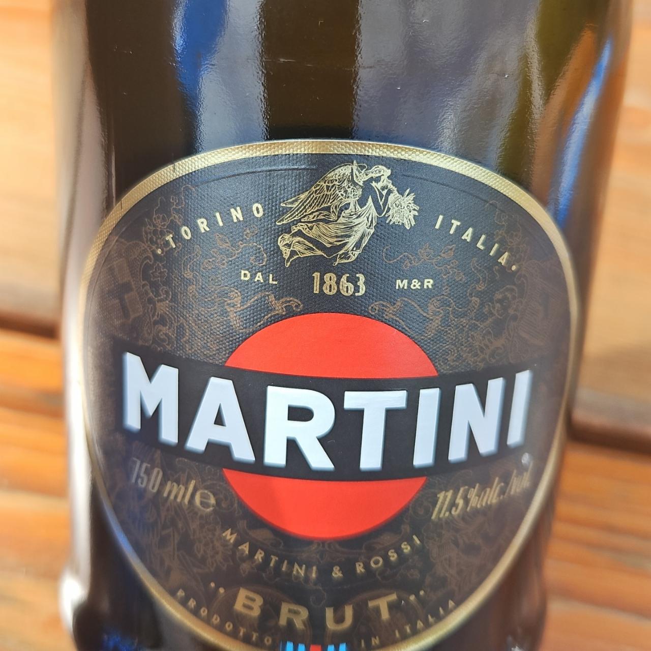 Фото - Вино ігристе брют біле Brut Martini