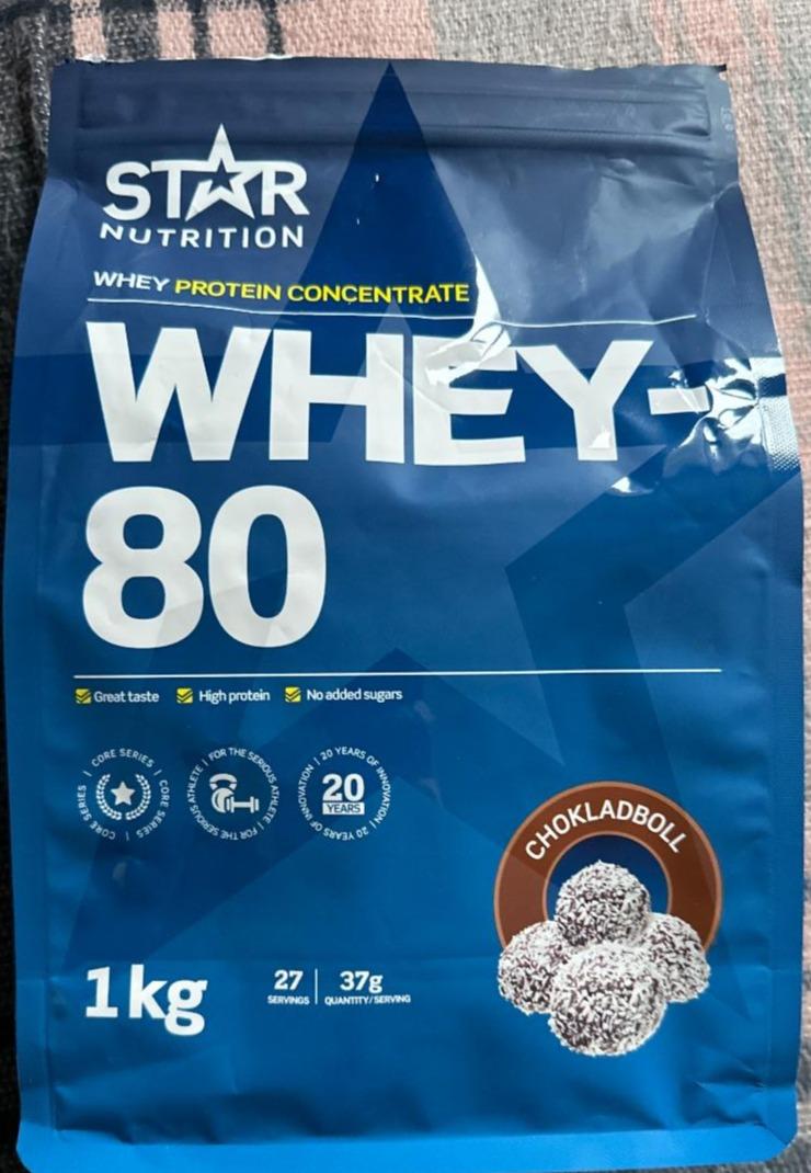 Фото - Whey-80 protein сhokladboll Star Nutrition